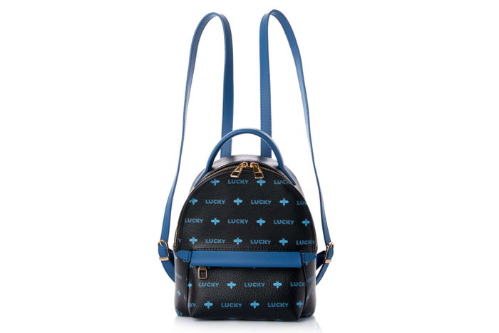 Lucky Bees 338 Mochila Negro y Azul